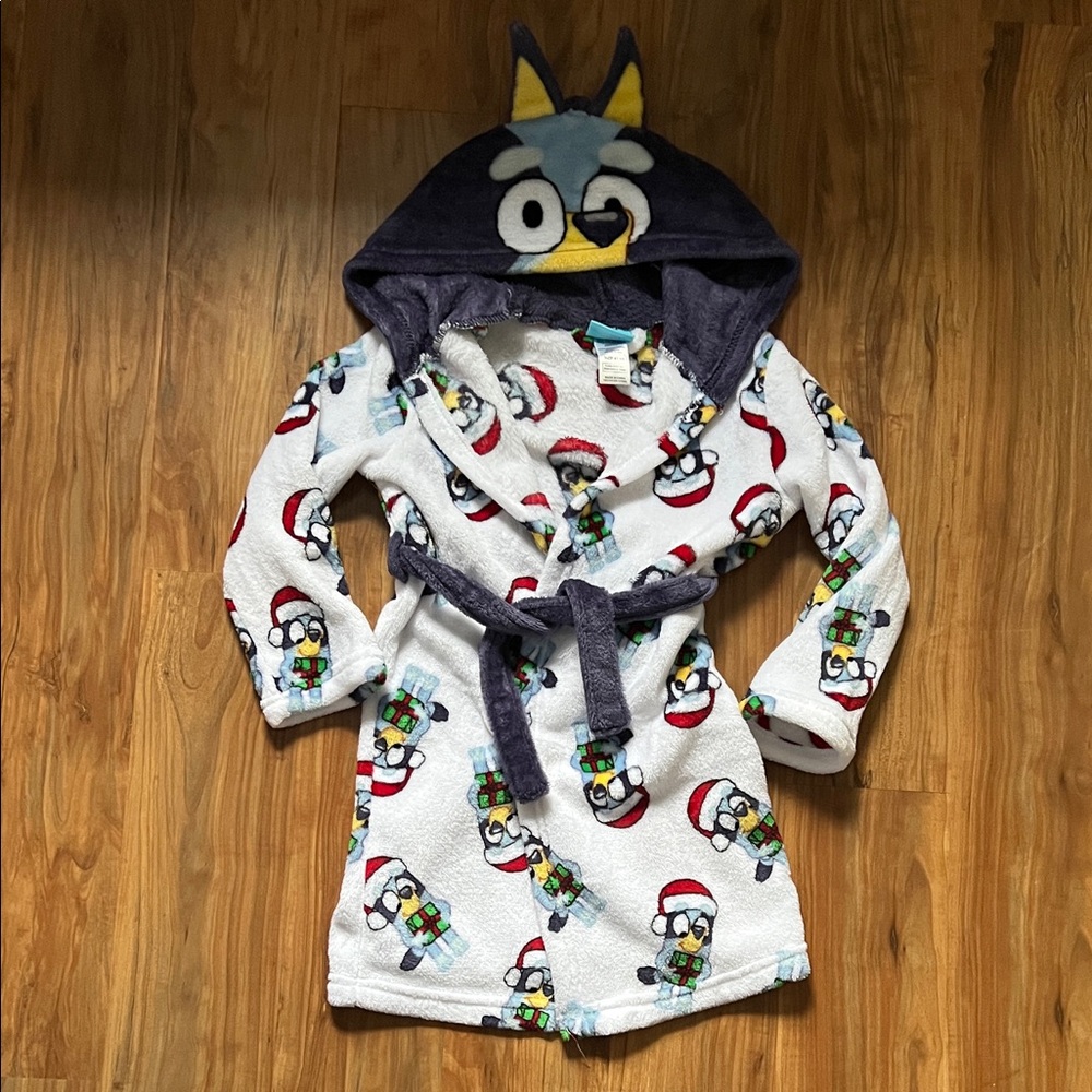 Bluey Christmas Hooded Robe